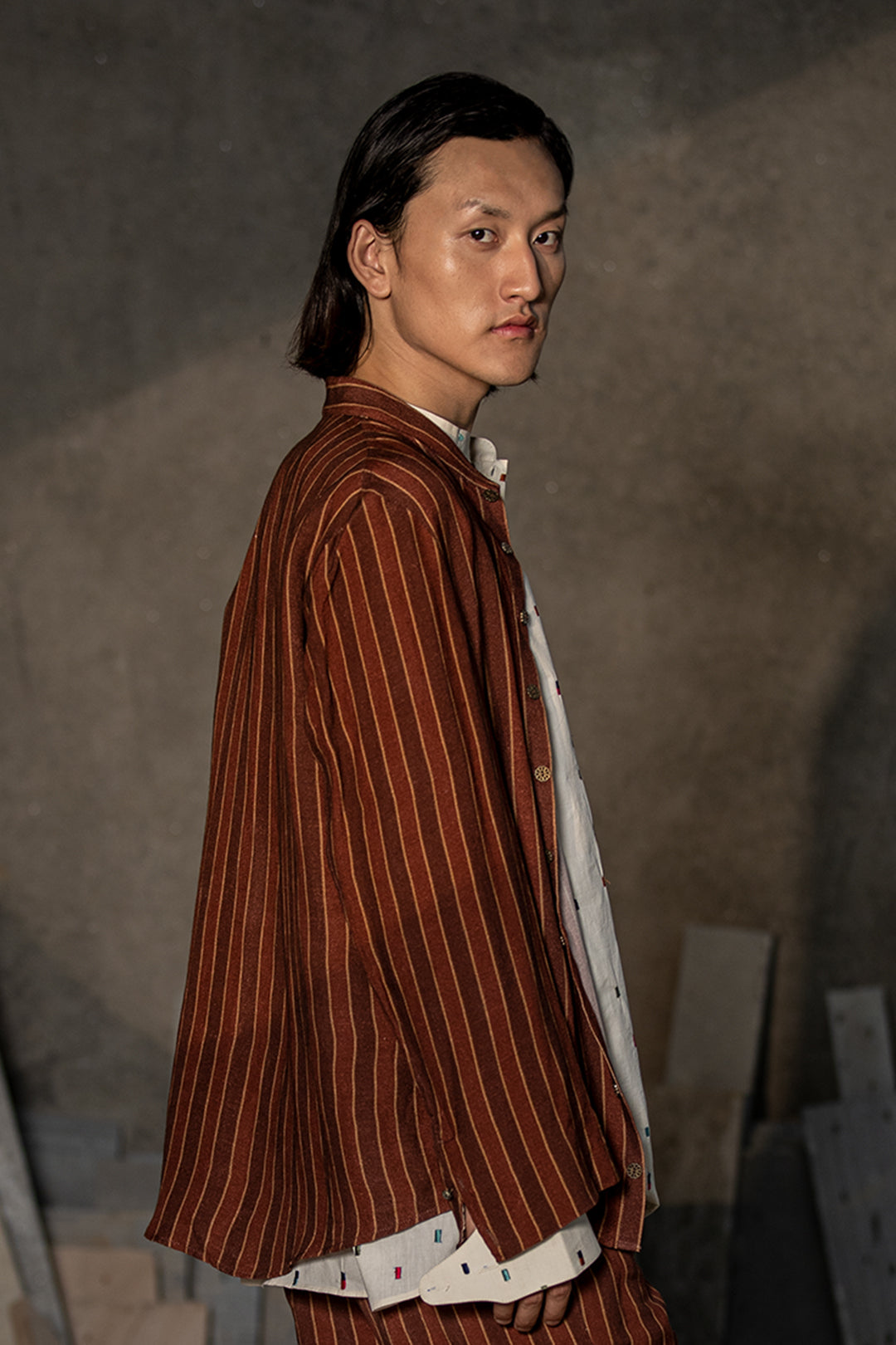 CAVALRY STRIPED SHACKET