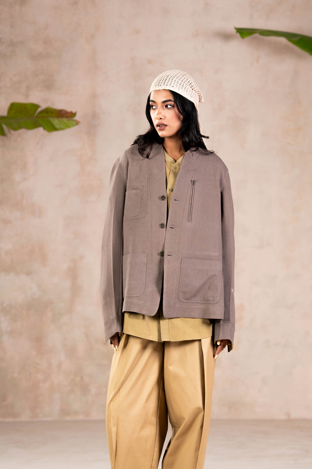 CHARCOAL UTILITY JACKET
