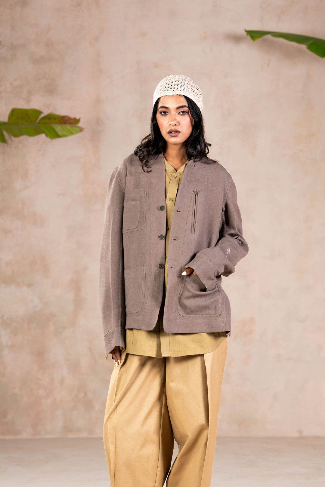 CHARCOAL UTILITY JACKET