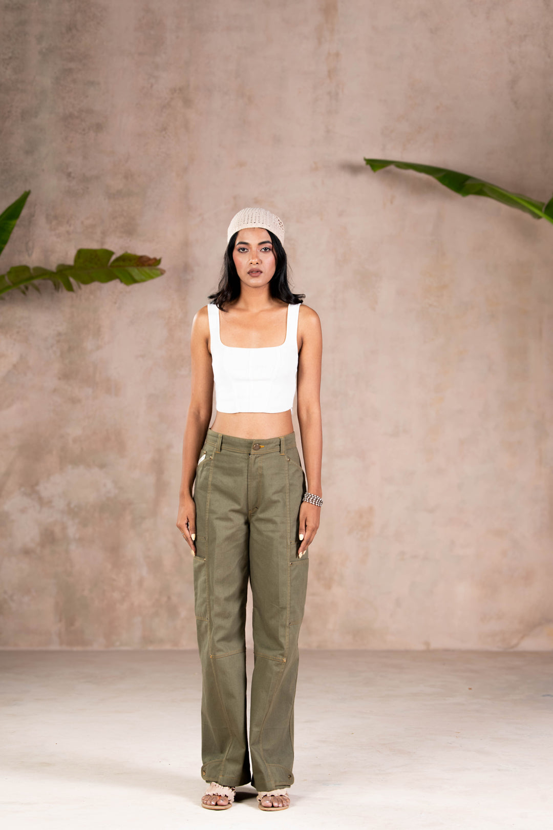 UTILITY OLIVE DENIMS