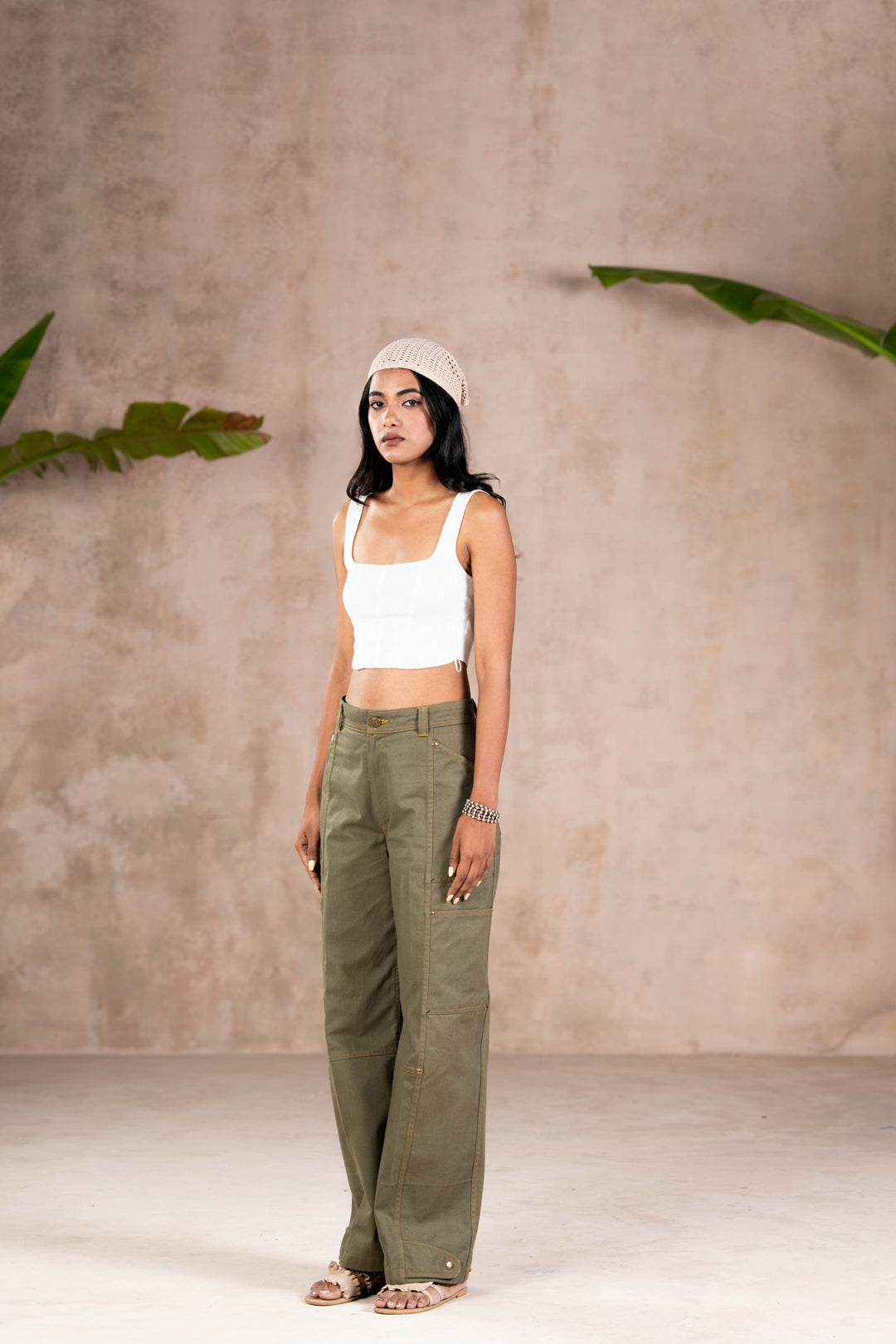 UTILITY OLIVE DENIMS