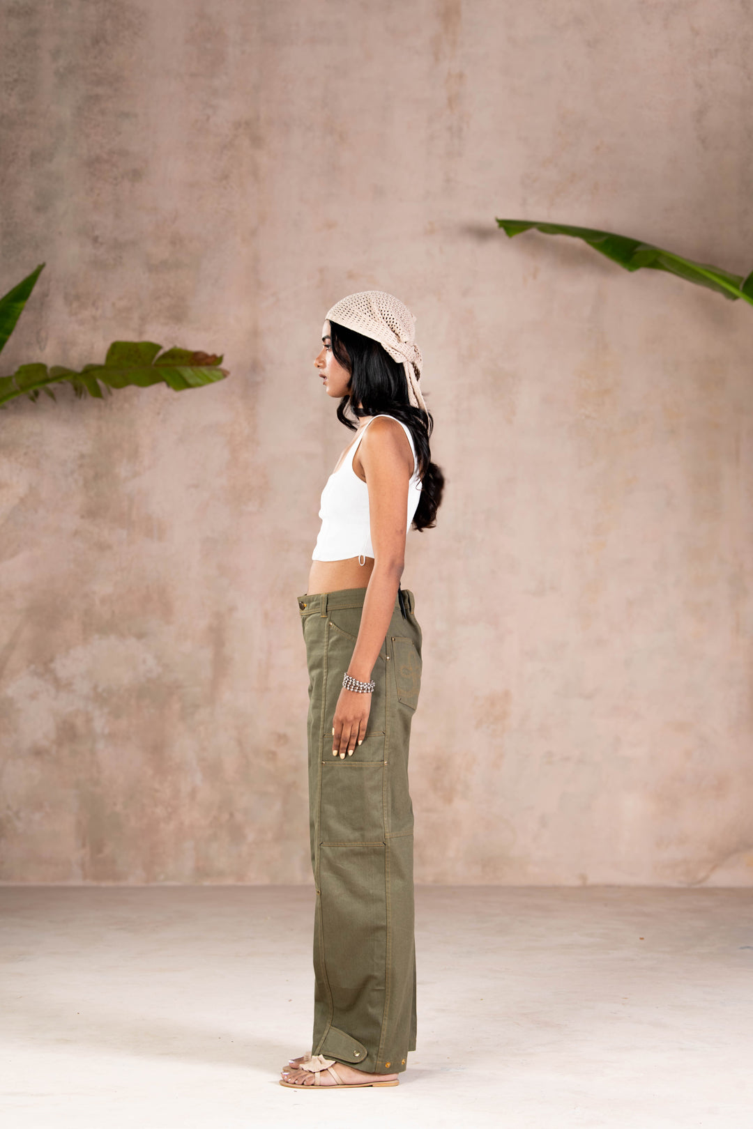 UTILITY OLIVE DENIMS