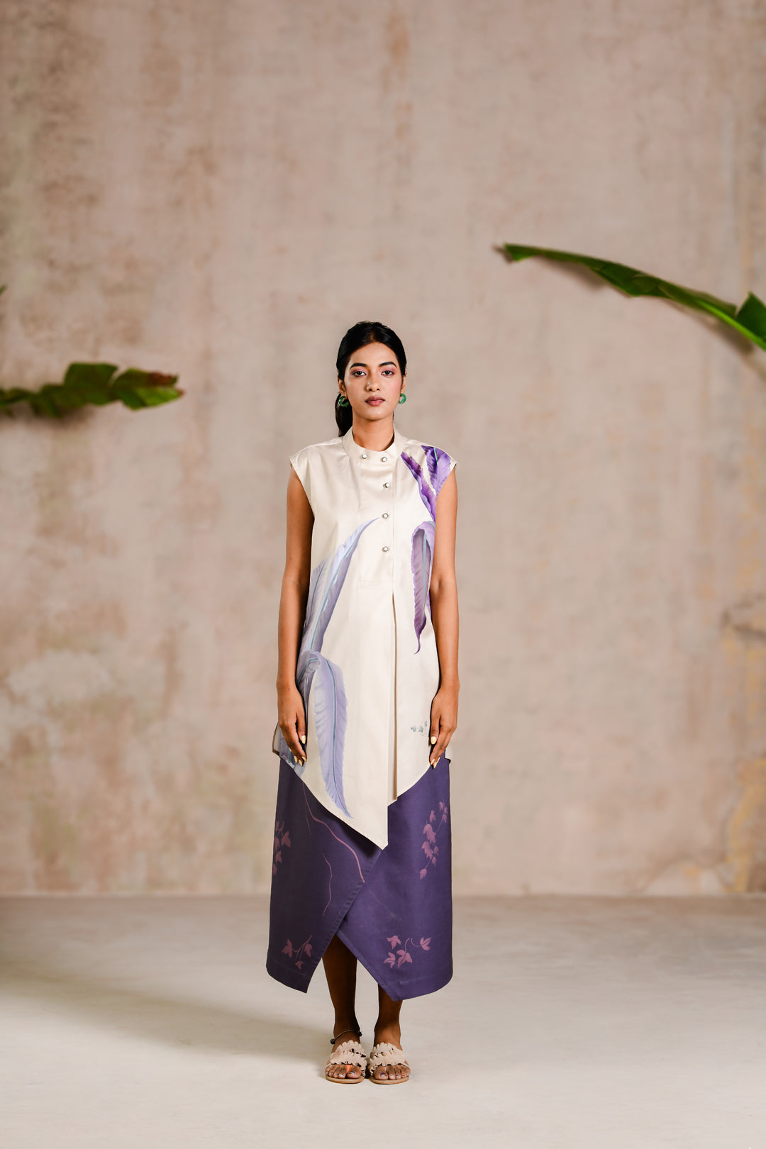 LEAF BUTTER DRESS