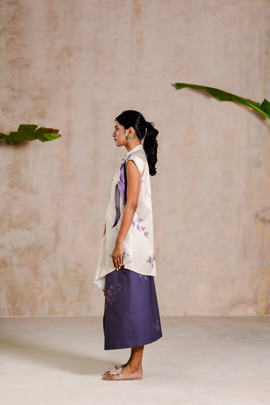 LEAF BUTTER DRESS