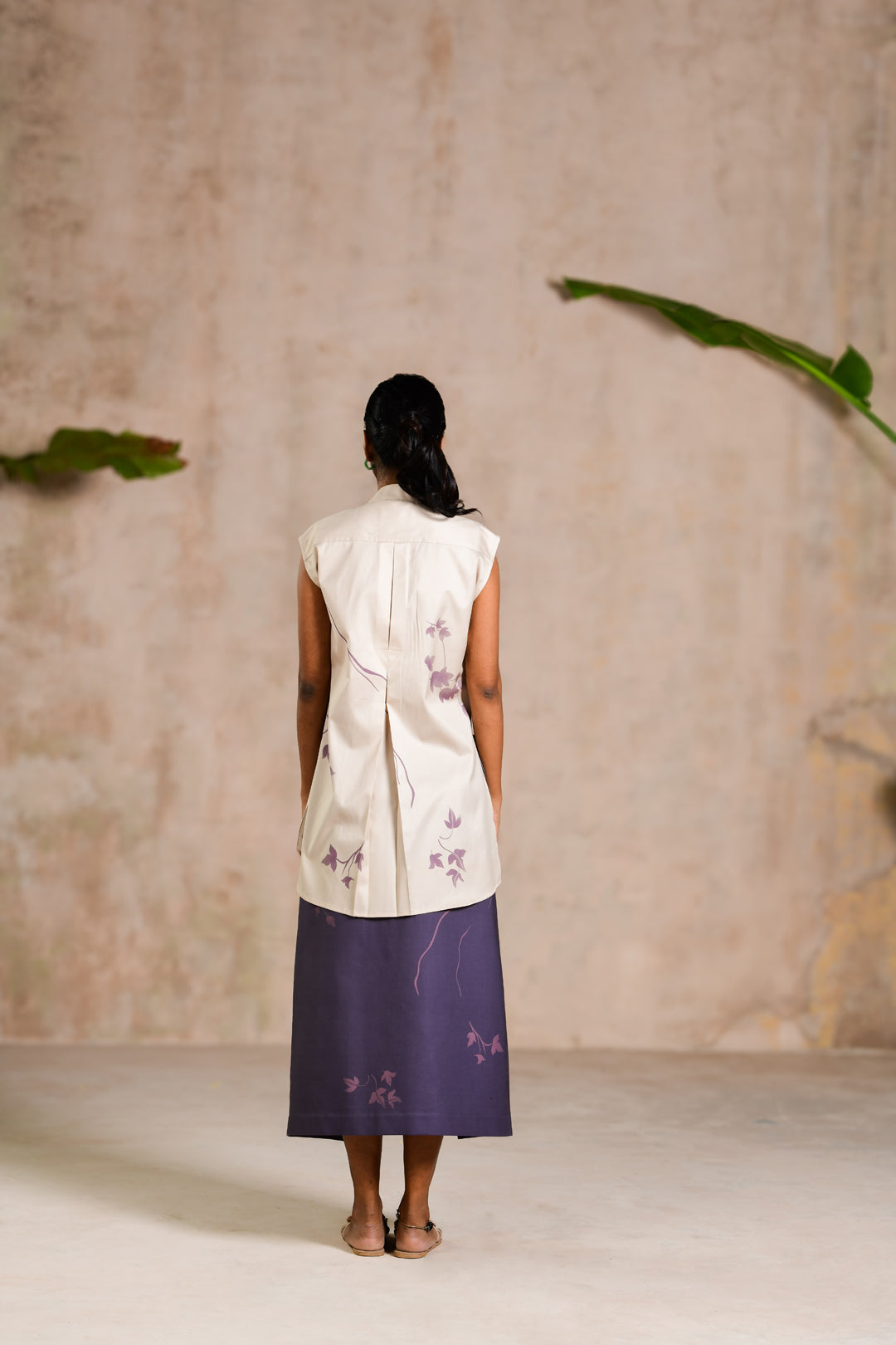LEAF BUTTER DRESS