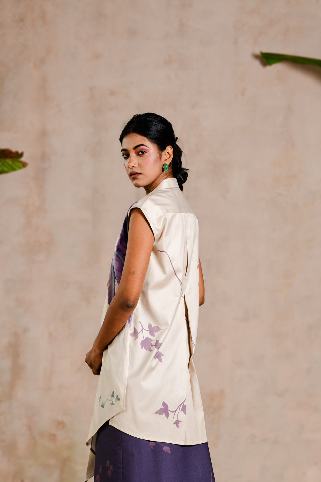 LEAF BUTTER DRESS