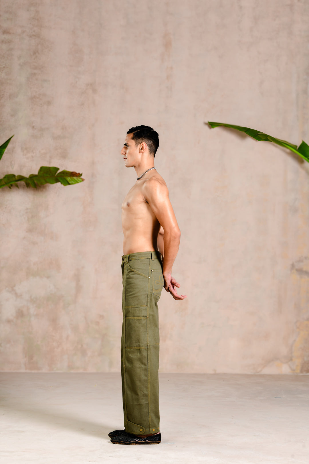 UTILITY OLIVE DENIMS