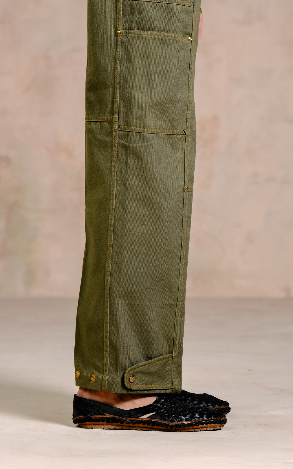 UTILITY OLIVE DENIMS