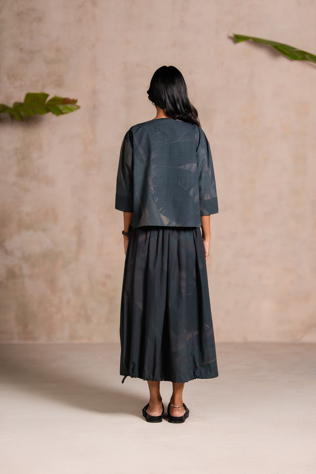 INDIGO PALM BOAT NECK
