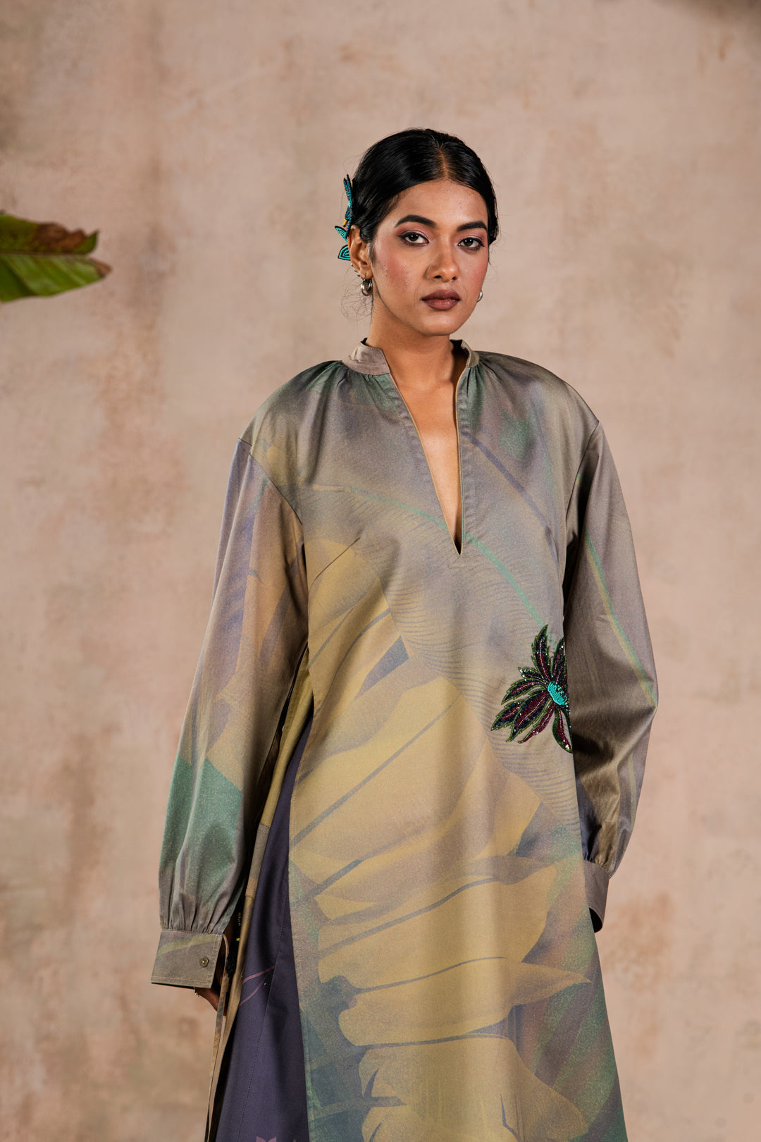 TROPICAL KURTA DRESS
