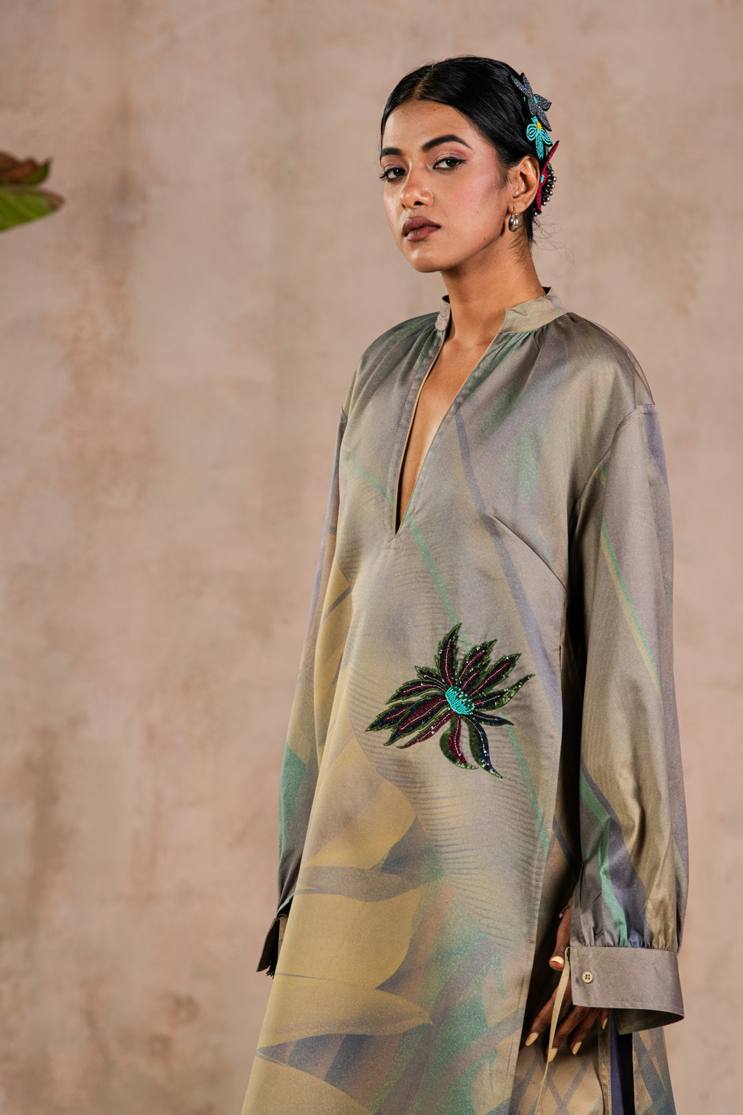 TROPICAL KURTA DRESS