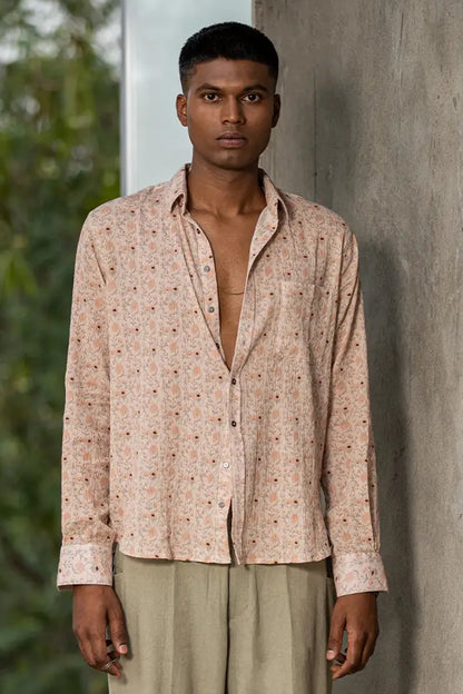 CRINKLED LOTUS SHIRT
