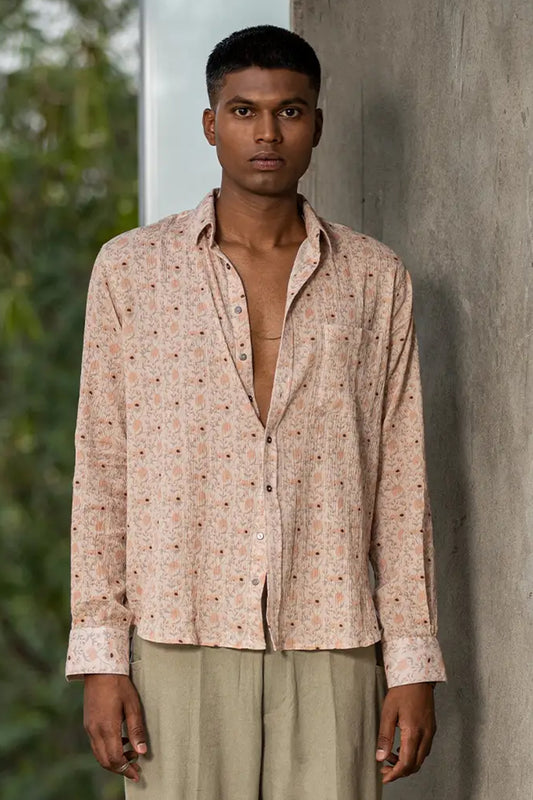 CRINKLED LOTUS SHIRT