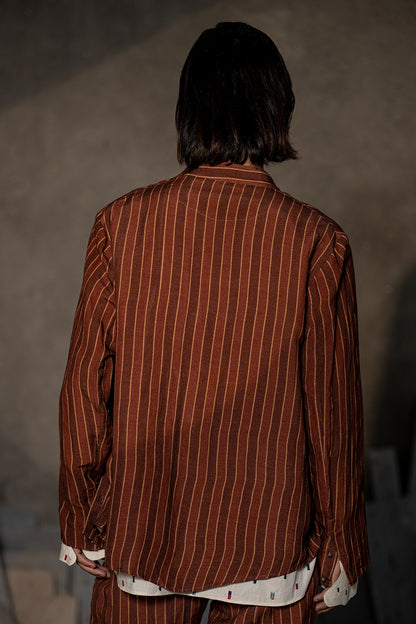 CAVALRY STRIPED SHACKET