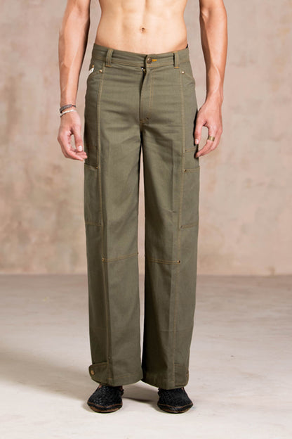 UTILITY OLIVE DENIMS