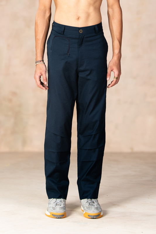 INDIGO PARACHUTE PANTS