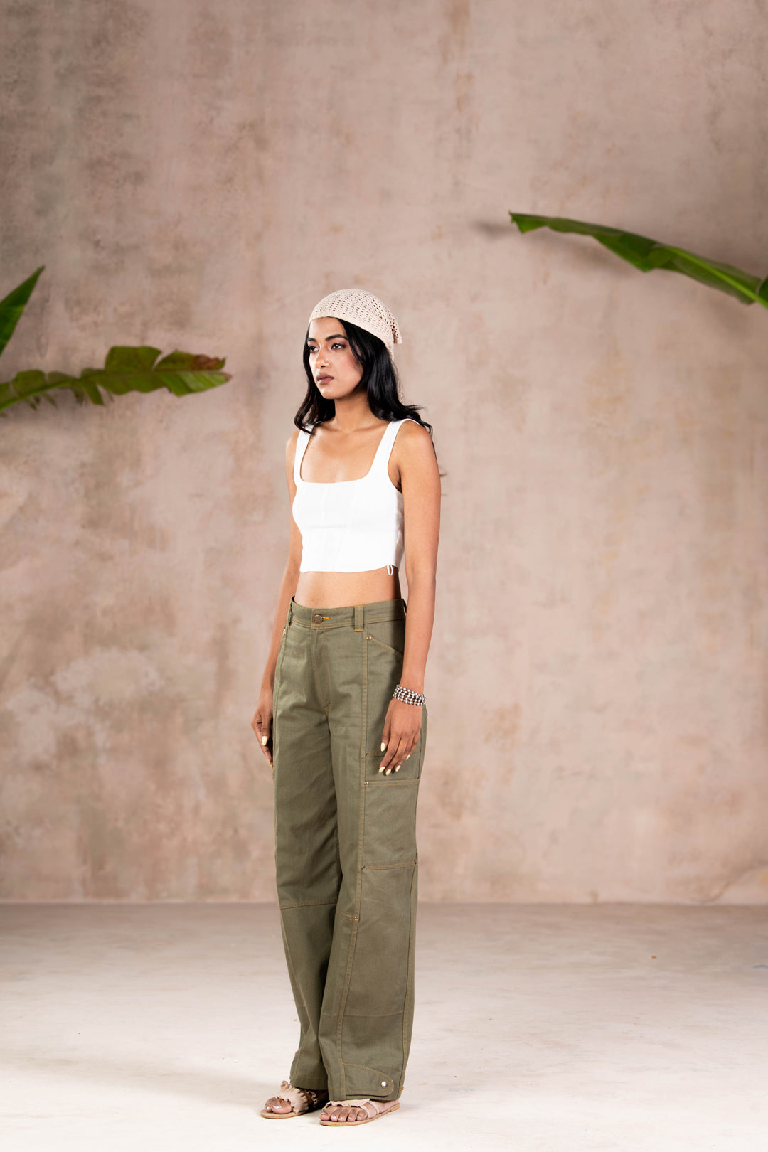 UTILITY OLIVE DENIMS