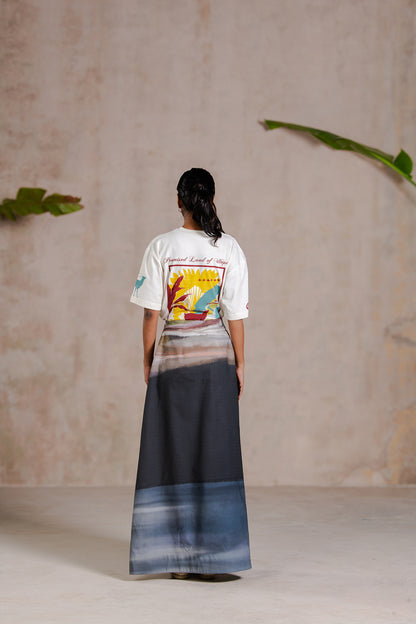 BEACH PALM SKIRT