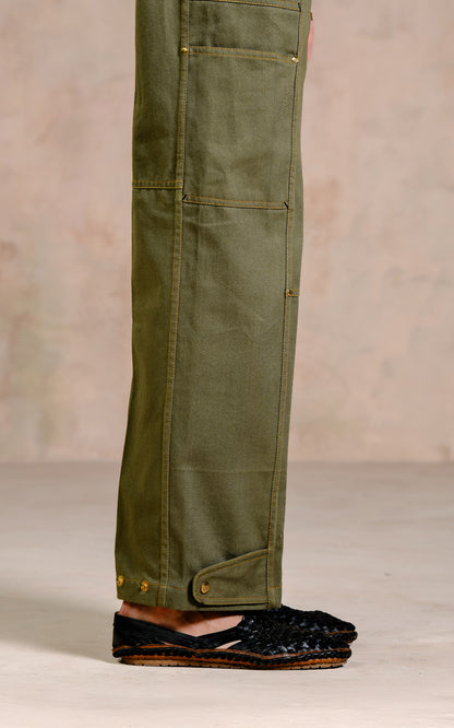 UTILITY OLIVE DENIMS