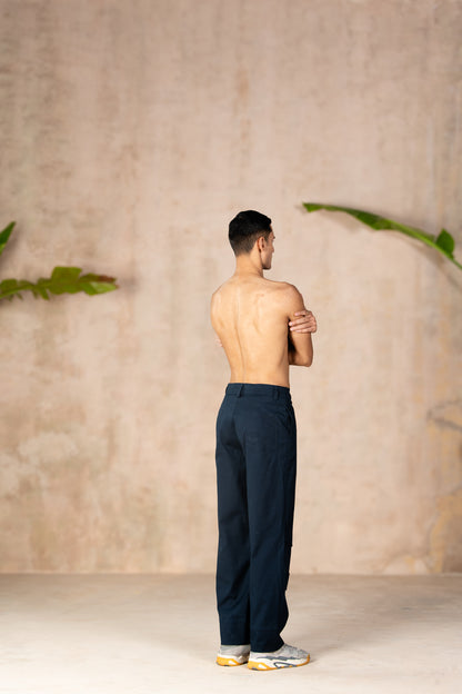 INDIGO PARACHUTE PANTS