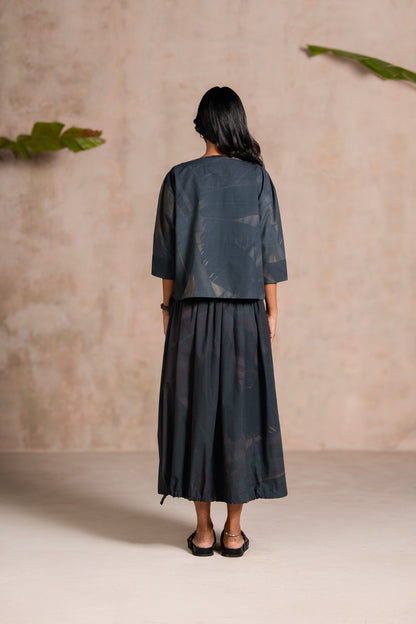 INDIGO PALM BOAT NECK