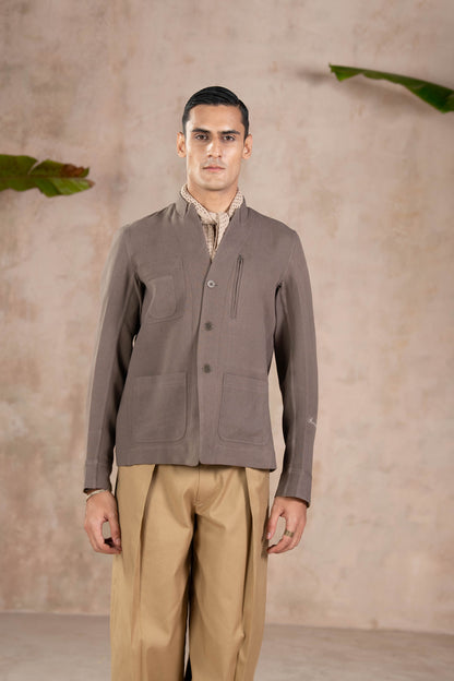 CHARCOAL UTILITY JACKET