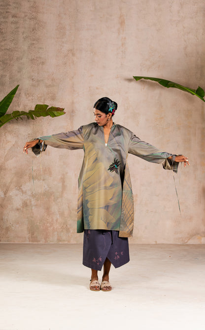 TROPICAL KURTA DRESS