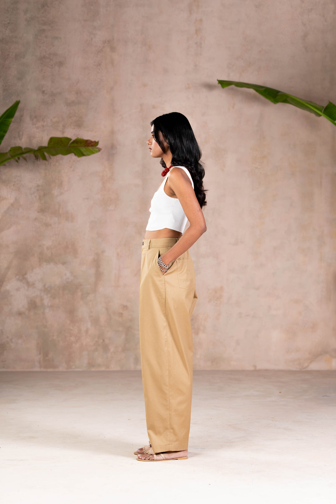 KHAKEE PLEATED PANTS