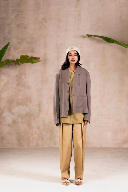 CHARCOAL UTILITY JACKET